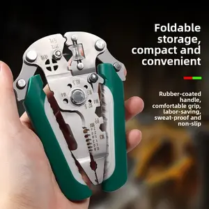 Wholesale stainless steel folding wire stripper electrician special wire winding broken wire stripping screw multifunctional wire stripper Multi-Function Tool