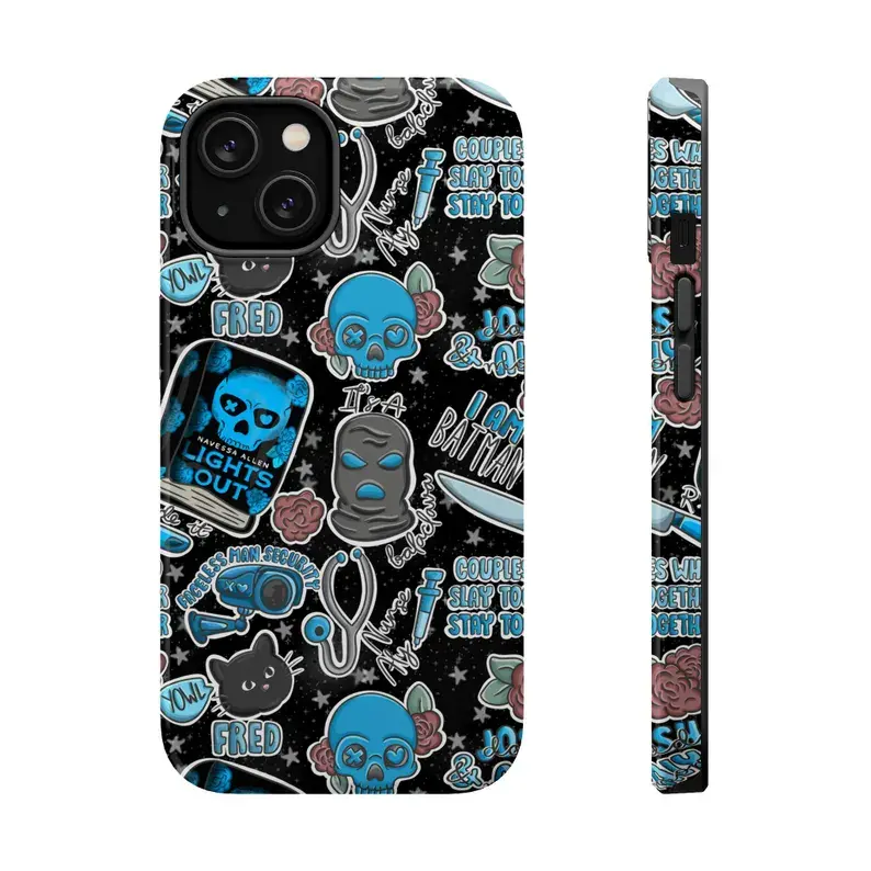 Lights Out Tough Phone Case | Shockproof | iPhone Case | Bookish Phone Case |