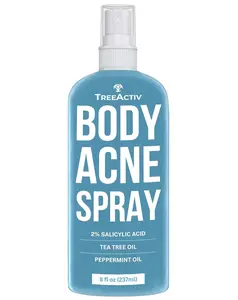 TreeActiv Body & Back Acne Spray, Original Formula, 8 fl oz, 2% Salicylic Acid, Helps Clear Cystic & Body Acne on Chest, Shoulders & More, For Teens & Adults