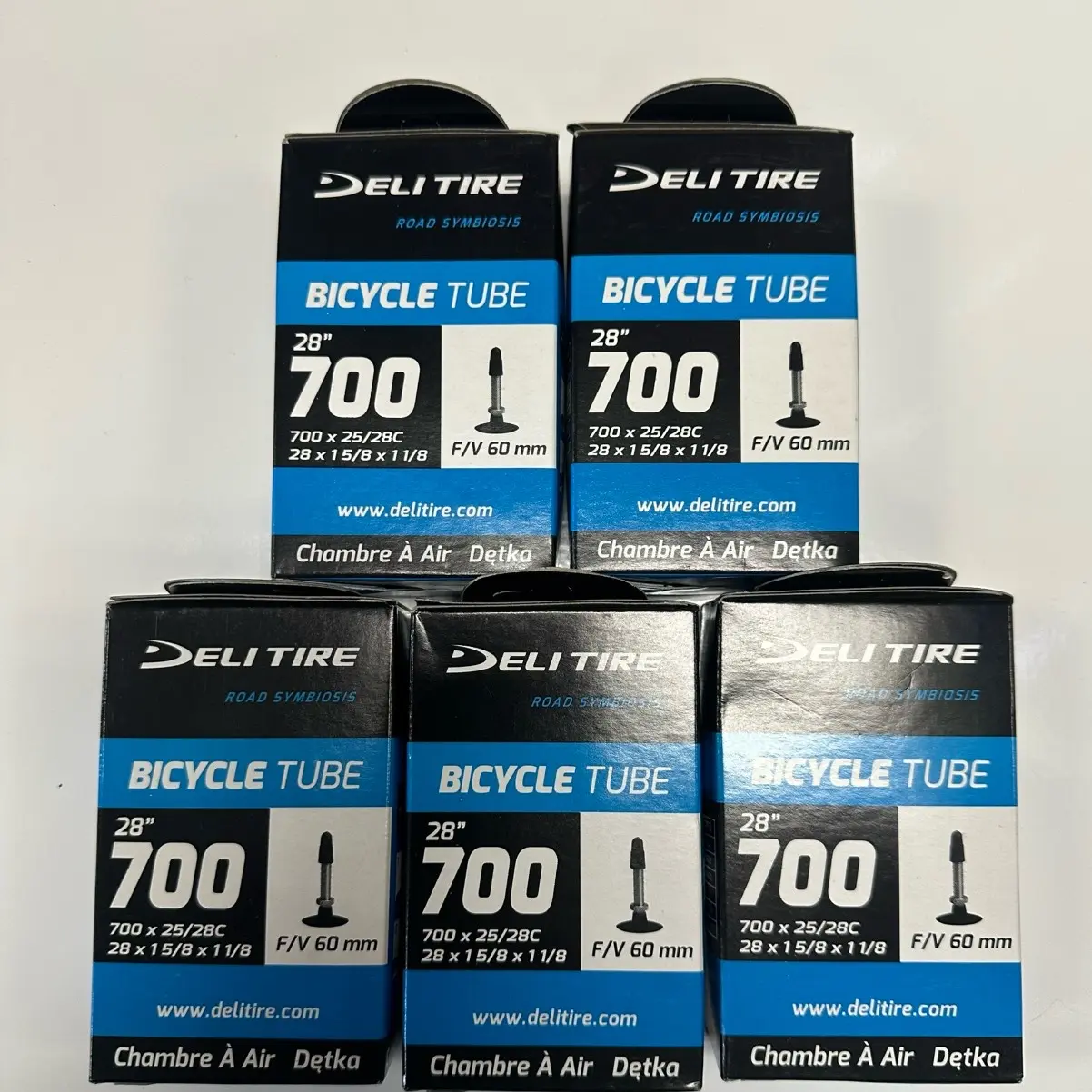 700x25/28 60mm inner tube ( 5 inner tubes)