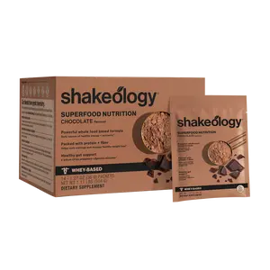 Shakeology 0g Added Sugar Chocolate/Whey Protein 14 Single-Serve Packets