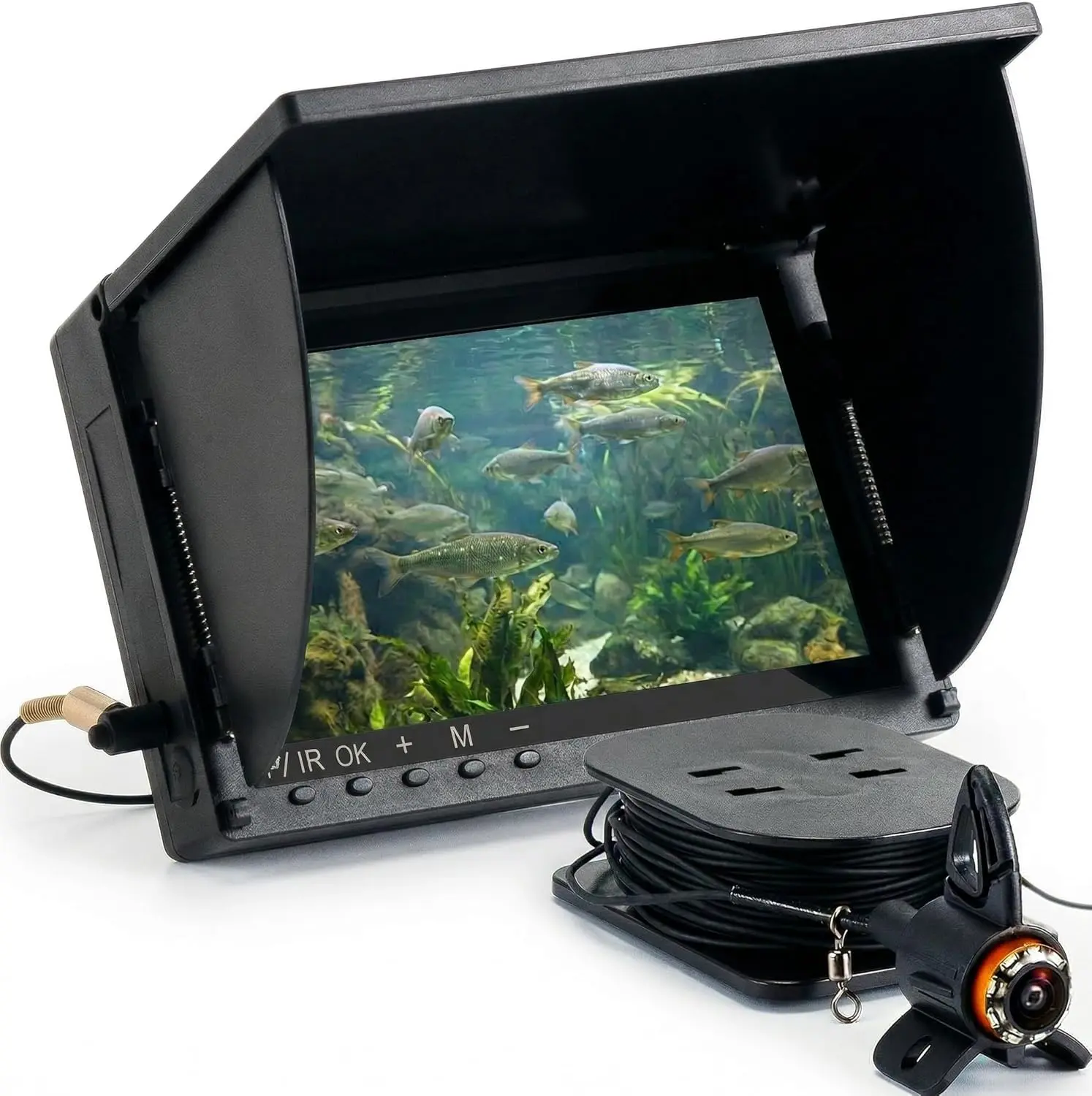 Underwater Fishing Finder Camera: 220°Wide-Angle Lens/Portable Fish Finder for Sea/Lake/Boat/Kayak Fishing