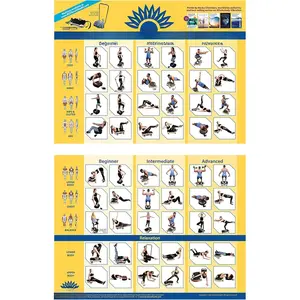 Full  Vibration Poster Whole  Vibration Plate Exercise Chart Workout Poster for Vibration Plate Exercise Machine