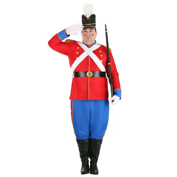 Men's Plus Size Toy Soldier Costume