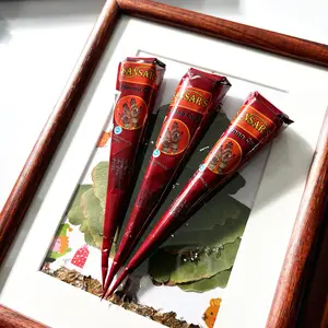 Henna Tattoo Kit(3 Cones,25g Each) Three templates are included