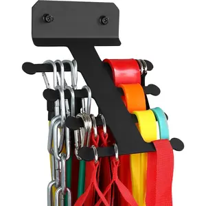 Resistance Band Storage Rack – Wall Mount Gym Equipment Organizer for Bands, Jump Ropes & Home Workout Gear