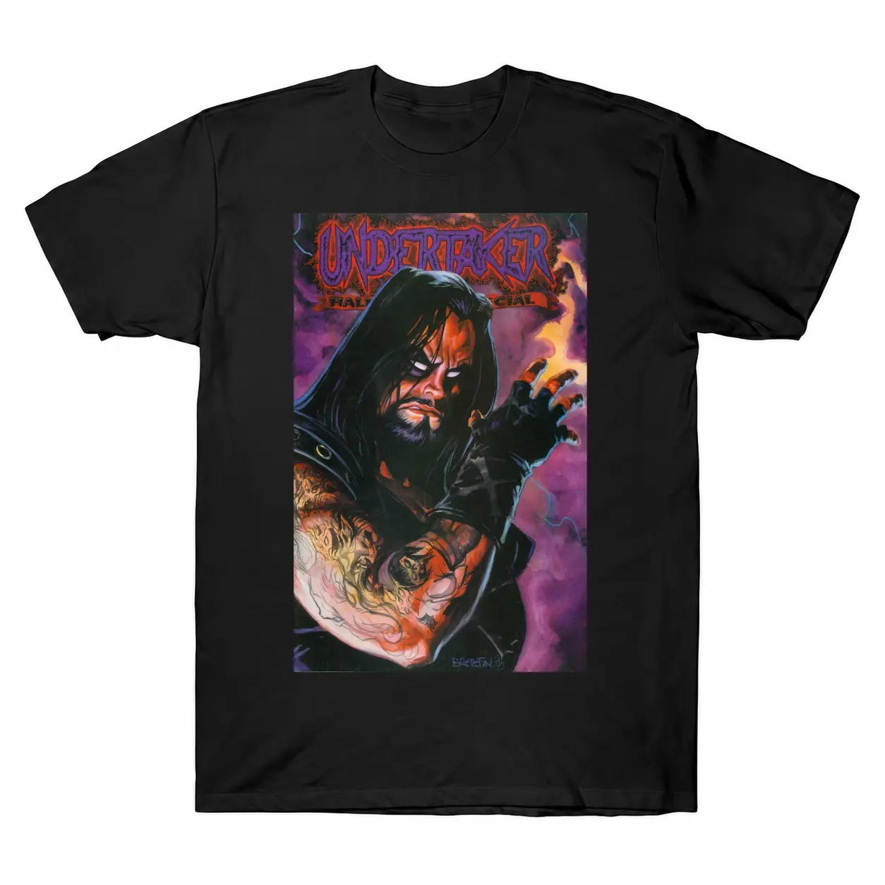 HALLOWEEN WWE 90S The Undertaker Graphic T-Shirt Chaos Halloweenl Graphic Tee Streetwear Halloween Wear y2k cotton fashion Halloween Lover Gift Top Trending