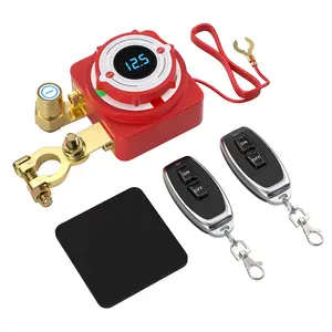 240A Remote Battery Disconnect Switch 12V, Upgraded Kill Switch with LED Voltage Display, Wireless Dual Remote Control Battery Cut Off Switch for Car, Truck, RV, Marine, Prevent Battery Drain