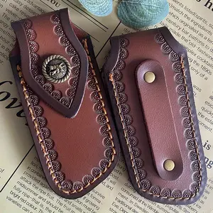 1pcs Popular Leather Sheath, Tool Leather Sheath for Convenient Storage, Portable Utility Sheath for Everyday Use, Blade