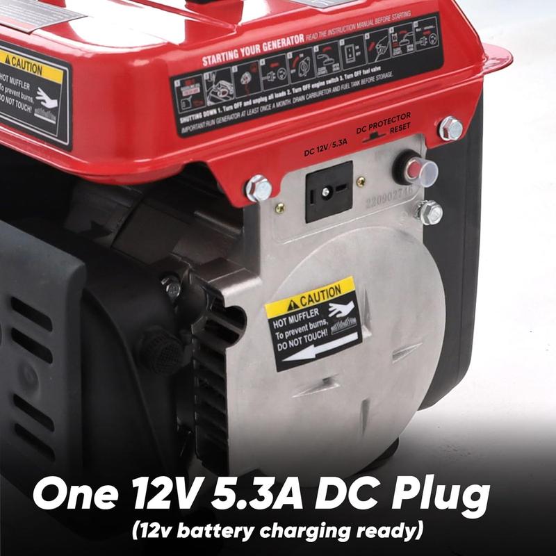 (Storm-Ready)PowerSmart 1200-Watt Portable Generator with Super Quiet, Ultralight for Camping (PS50), generators for house power, fuse machine