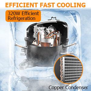 【GARVEE】30L (7.93 Gallon) Commercial Juice Dispenser, 3 Tanks 320W, Stainless Steel Beverage Dispenser for Tea, Drink