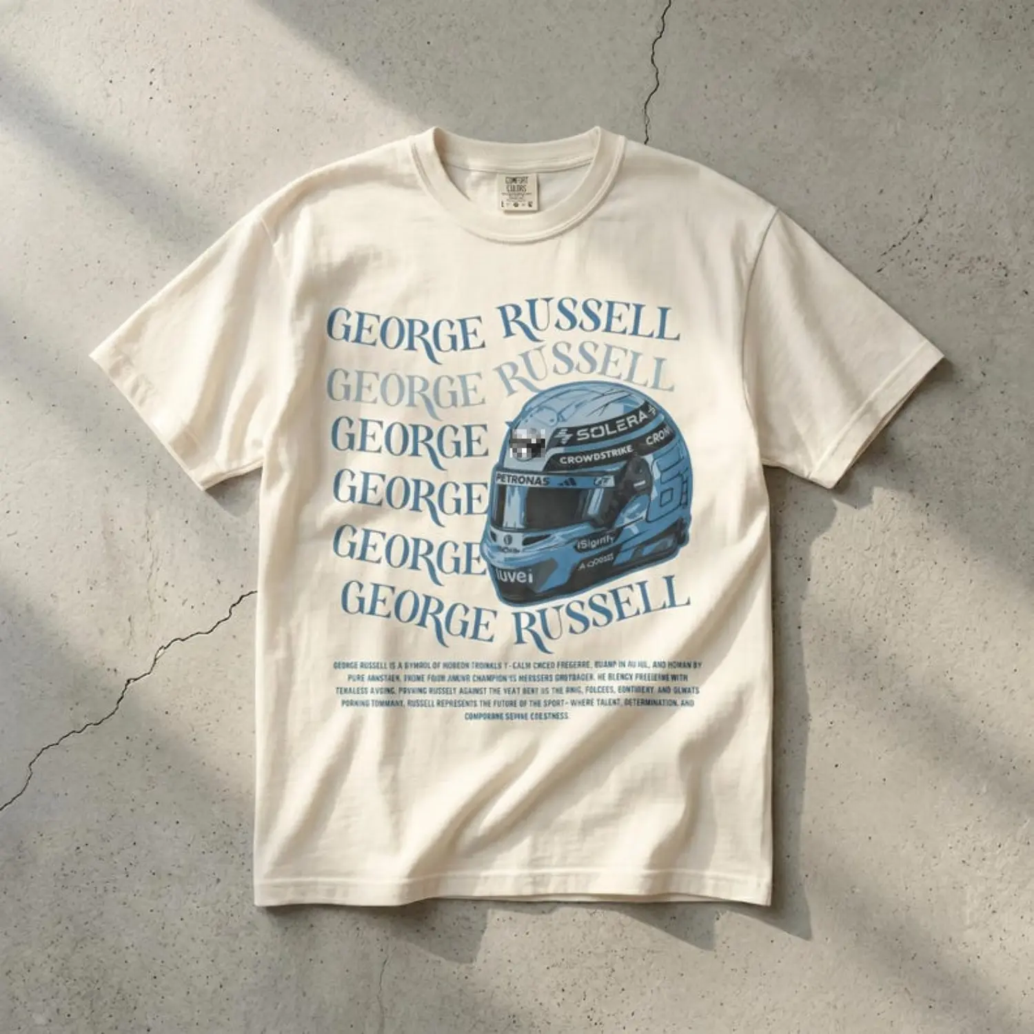 George Russell Shirt, Vintage Racing Graphic Tee, Grand Prix Motorsport Russell Fan Top