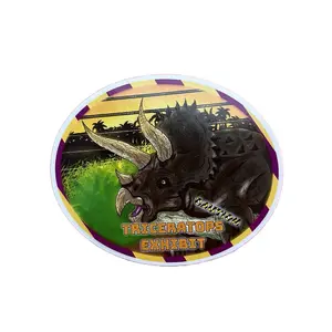 Triceratops Exhibit 3 Inch Sticker