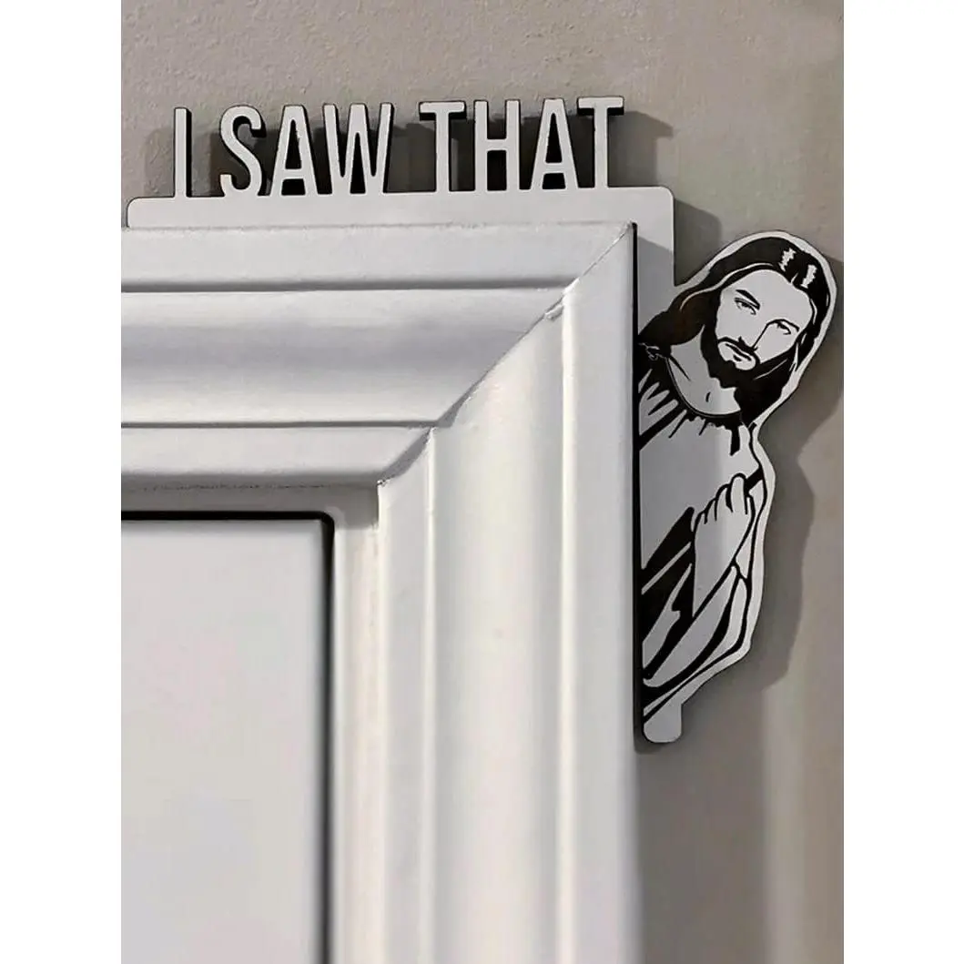Creative Door Corner Decor,  Funny Door Sign  I  That, Bless This Home Wall Decor, Frame Corner Decoration for Mirror Cabinet Drawer Furniture (8.5 x 7.8inch, Right)