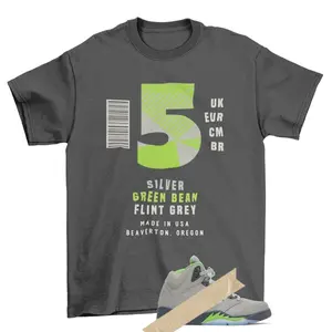 Box Label Green Bean Shirt to Match AJ 5 Green Bean, shirt to match Sneaker