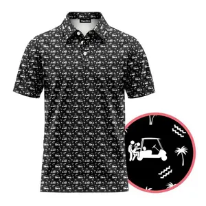 Funny My Fav Thing To Do Golf Polo Shirt Men’s Moisture Wicking Lightweight Performance Outfit