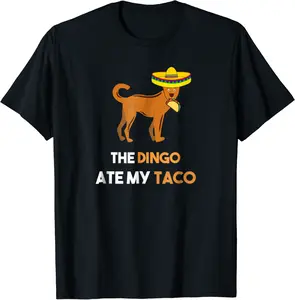 Funny Taco Shirt Dingo Shirt The Dingo Ate My Taco T-shirt - Emmacole Shop 26B07H5QMNFN