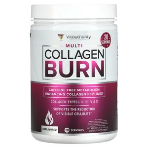 Vitauthority Multi Collagen Burn, Unflavored, 5.73 oz (162.4 g)