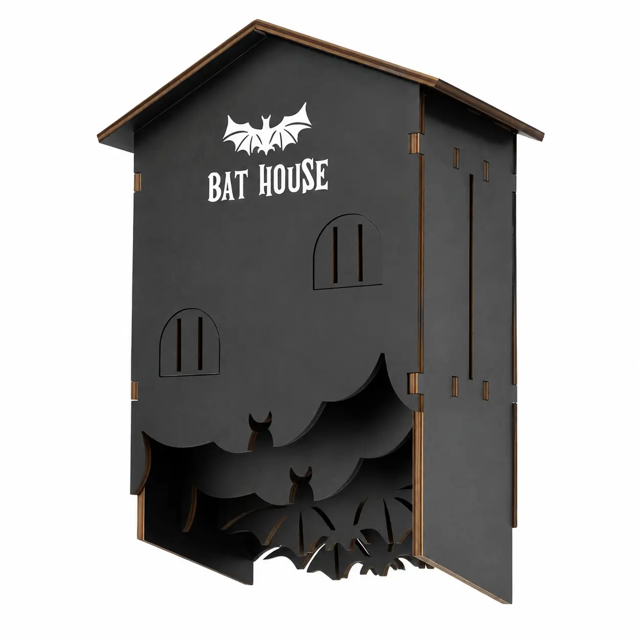 Wildlife Friendly Hanging Bat Shelter Crafted from Sustainable Timbers Enhances Garden Biodiversity Weather Outdoor Wooden Bat Shelter