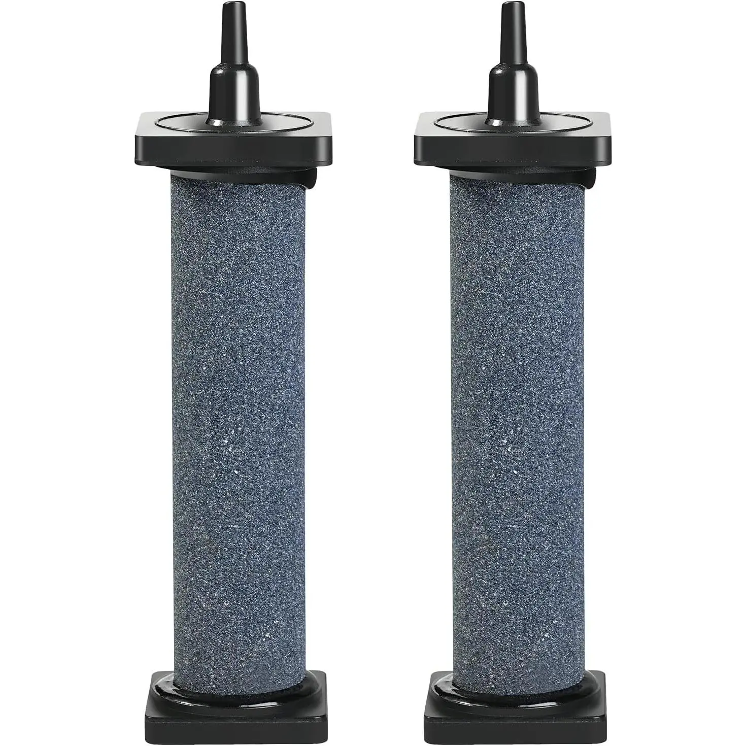 5-Inch Cylindrical Aquarium Air Stone (2-Pack), Large Aerator Bubble Diffuser, Air Pump Accessory for Aquariums, Hydroponics