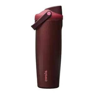 30oz Insulated Stainless Steel Water Bottle with Built In Straw & Dual Sip Spout, Leakproof BPA Free Travel Water Bottle with Handle for Gym, School, Sports & Daily Use