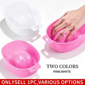Plastic Nail Art Remover Bowl, DIY Style Bath Treatment, Manicure Hand Soak Bowl, Hand Wash Soak Function, Nail Soaking Tray