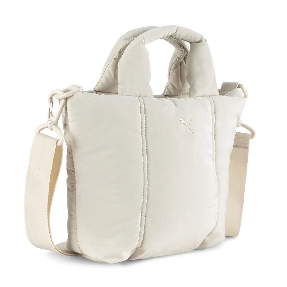 PUMA Womens Puffer Mini Tote Casual - Beige PUMA Womens Puffer Mini Tote Casual - Beige