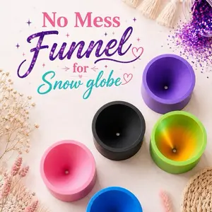 No-Mess Funnel, Essential Accessory for Snow Globe Tumblers