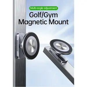 Double-Sided Magnetic Phone Mount - Multi-Device Stand That Holds Devices for Golf Carts, Gym