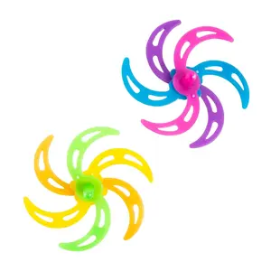 1 3/4" Bulk 48 Pc. Multicolored Neon Plastic Spin Top Fidgets