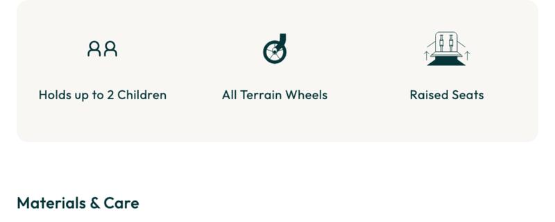 W2 Luxe Double Stroller Wagon (2 Seater) - FINAL SALE