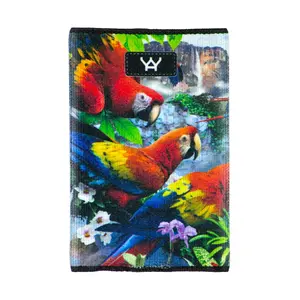 Yay Novelty 1078 The Perfect Slim Wallet for Front Pocket Use - Flight of the Macaws