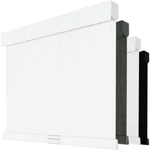 Cordless Blackout Roller Shades for Windows, Free-Stop Linen Shades with Valance, Thermal Insulated Fabric, UV Protection Roller Blinds for Home, Office