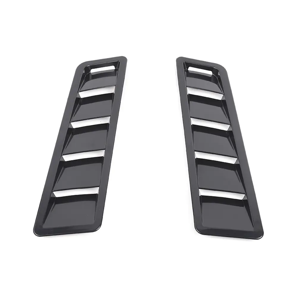CheroCar Universal Car Exterior Hood Vent Louver Scoop Cover, Air Flow Intake Cooling Panel Trim, Stylish Vehicle Accessories