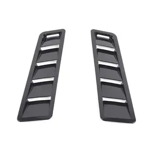 For Universal Car Exterior Hood Vent Louver Scoop Cover Air Flow Intake Cooling Panel Trim