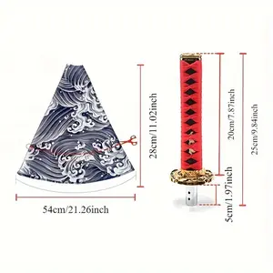 200mm JDM Blade Samurai Knife Shift Knob with Dust Cover and Adapter - Suitable for Most Cars
