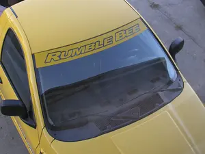 Custom Front Windshield Decals | Racing Style Banners