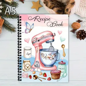 Recipe Notebook Manual Meal Diary Kitchen Cooking Recipe Manual Account Book Paper Book