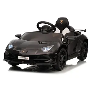 GAOMON 12V Ride On Car, Toddler Car Electric Car for Kids with Remote Control, Music, LED and Headlights,black