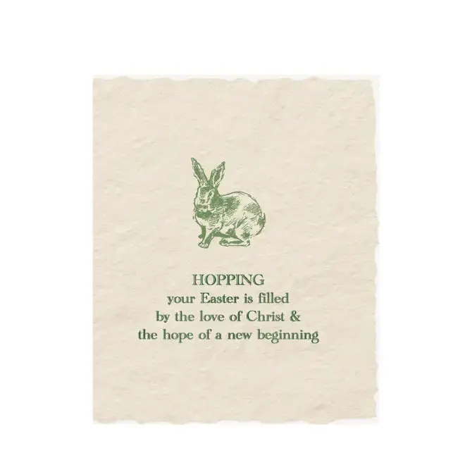Hopping Easter Bunny | Easter Christian Greeting Card