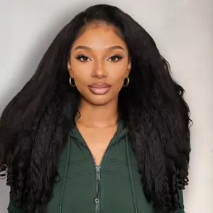 CurlyMe Pre-Bleached 250% Density 9x6 Kinky Straight Burmese Curly Wear Go Glueless Wig Pre-Cut HD Lace With Spiral Curly Ends