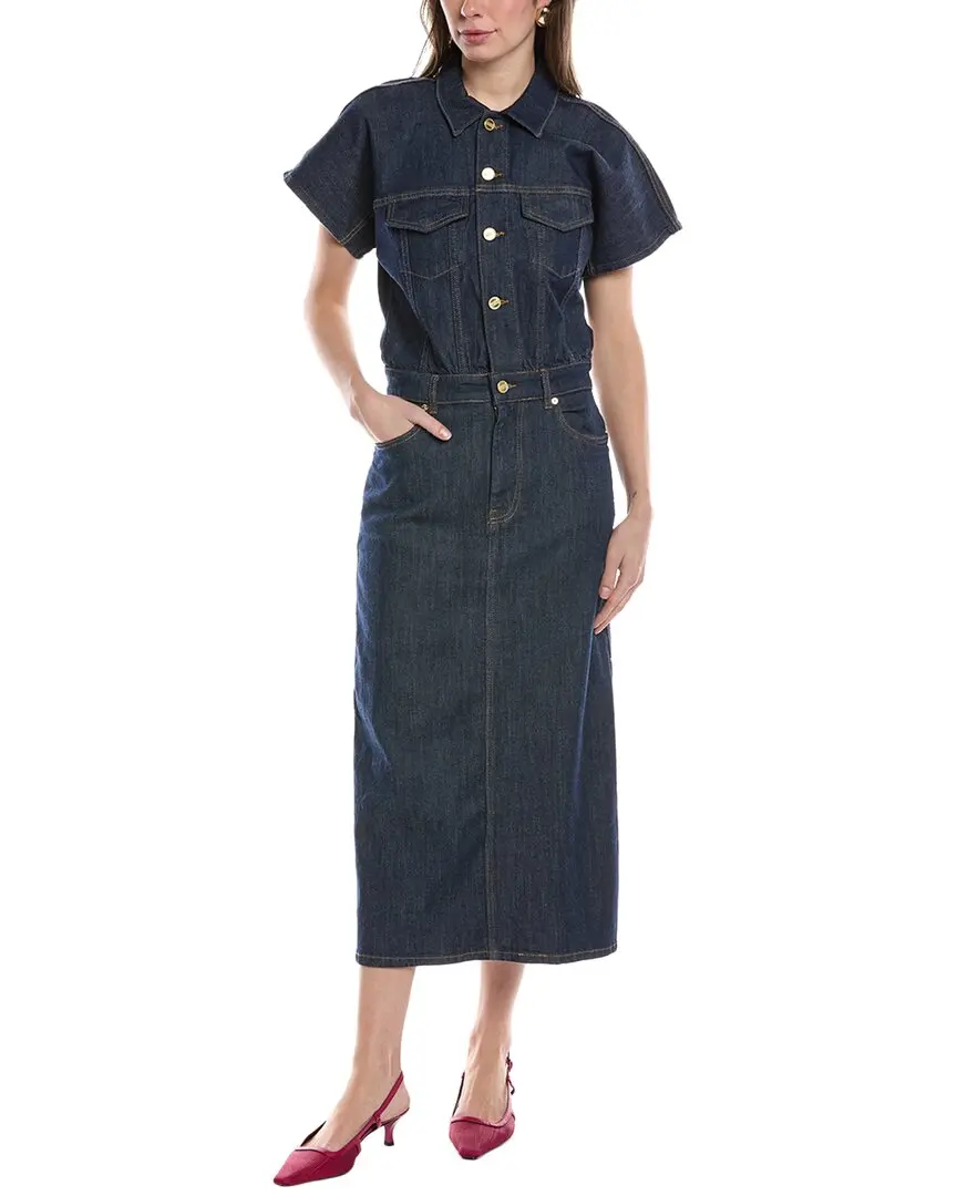GANNI Denim Midi Dress