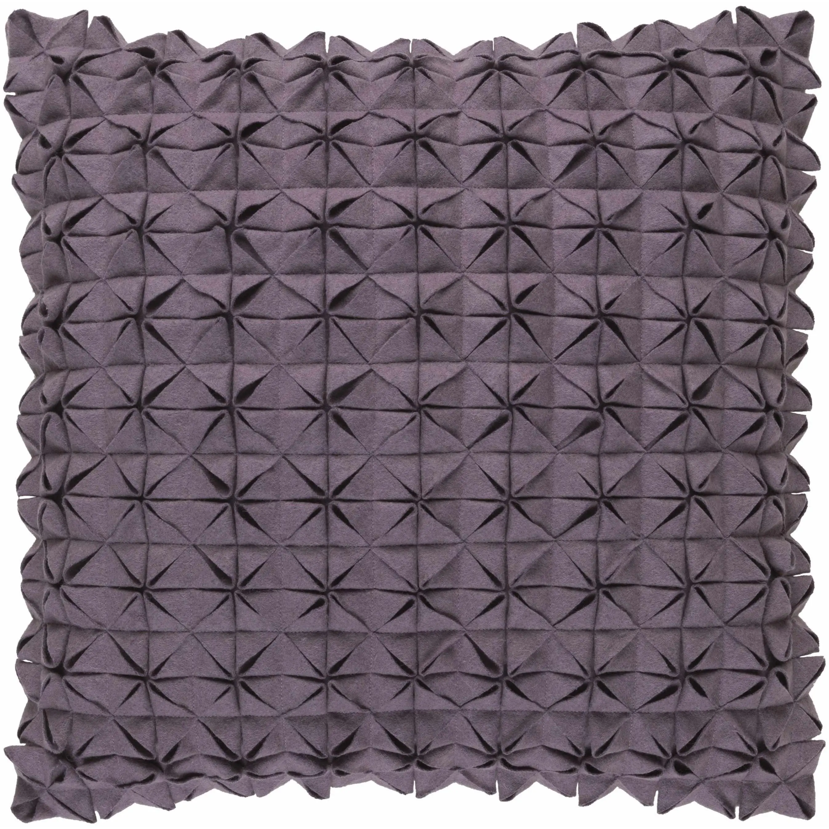 Baskett Gray Geometric Fabric Throw Pillow - Home Decorative Cushion, Room Decor, Geometric Shape, Indoor Use, Clearance