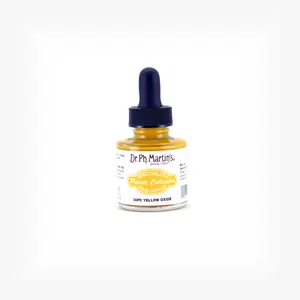Dr. Ph. Martin's Spectralite Private Collection Liquid Acrylics (30PC) Arcylic Paint Bottle, 1.0 US fl oz, Yellow Oxide, 1 Bottle
