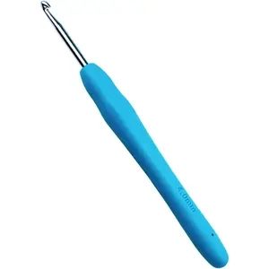 Size G/6(4mm) Crochet Hook,Extra Long Crochet Hooks for  Hands, Grip Soft Handles for Beginners and Experiecced Crochet Lover,Comfortable/Easy to Use