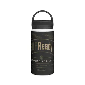 SOFReady Stainless Steel Water Bottle, Handle Lid