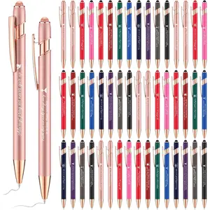 48 count Christian Ballpoint Pens With Stylus Tip,  Verse Quotes, Motivational Scripture, Black Ink for Holiday Gifts (Colorful)