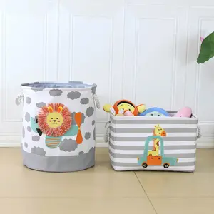 Baby Hamper, Tropical Animals Baby Laundry Hamper Collapsible Clothes Kid Storage Basket Giraffe Elephant Large Boys Girls Gift Toy Box Bin For Nursery, Lion, Baby Laundry Basket, Baby Boy Laundry Basket