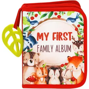 (TM) 's My First Family Album | Soft Photo Cloth Book  Set for   &  (Woodland)