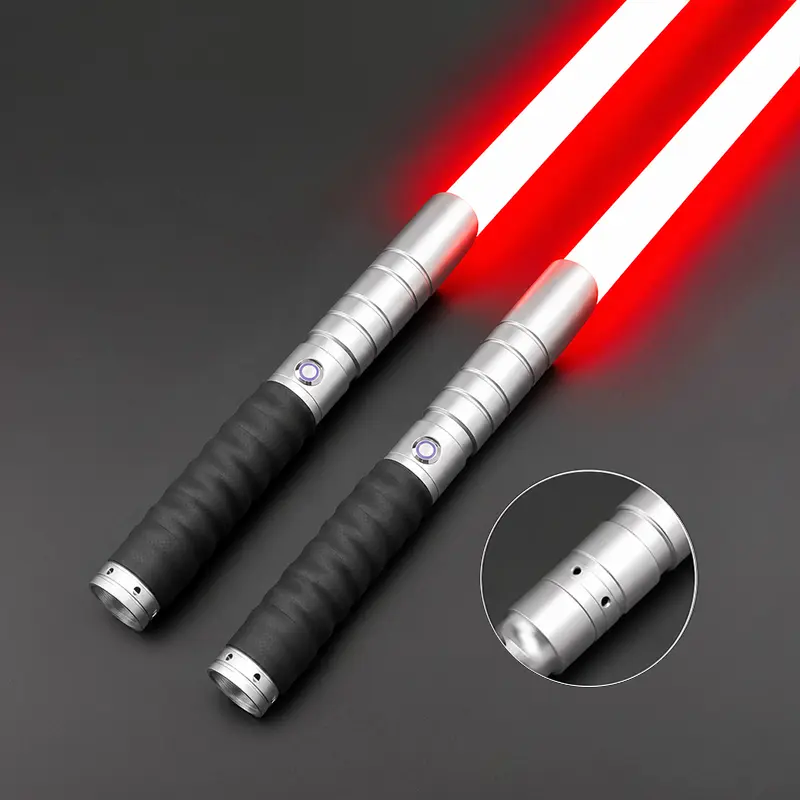 CXSABER Heavy Dueling Lightsaber 12 RGB Colors 4 Sound Fonts Metal Hilt 2-in-1 Connectable Light Saber for Adults Kids